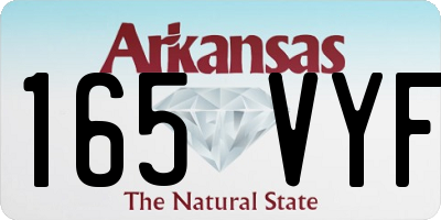 AR license plate 165VYF
