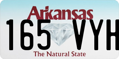 AR license plate 165VYH
