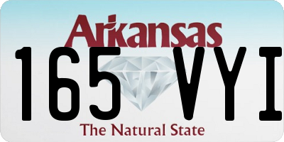 AR license plate 165VYI