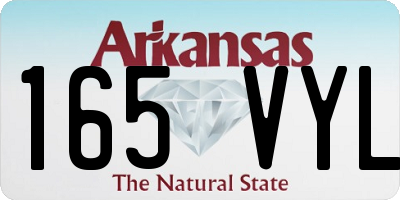 AR license plate 165VYL