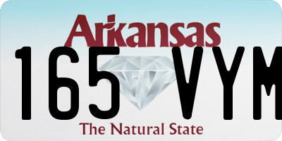 AR license plate 165VYM