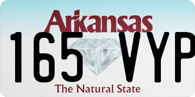 AR license plate 165VYP