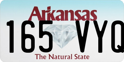 AR license plate 165VYQ