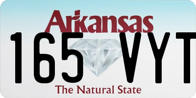 AR license plate 165VYT