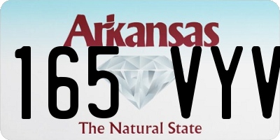 AR license plate 165VYV
