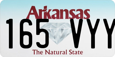 AR license plate 165VYY