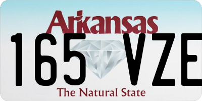 AR license plate 165VZE