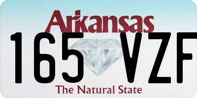 AR license plate 165VZF