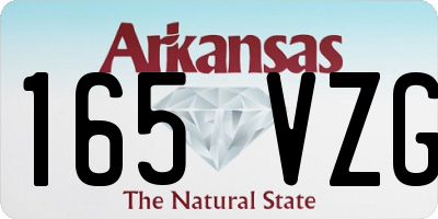 AR license plate 165VZG
