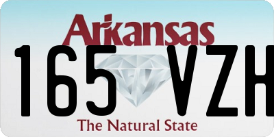 AR license plate 165VZH