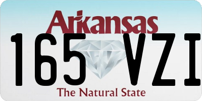 AR license plate 165VZI