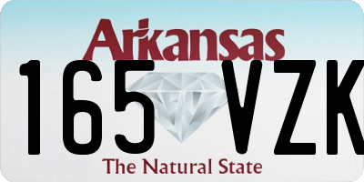 AR license plate 165VZK
