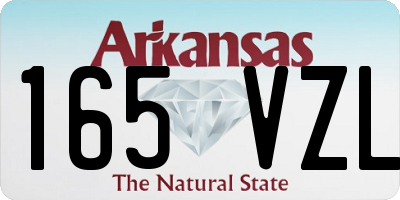 AR license plate 165VZL