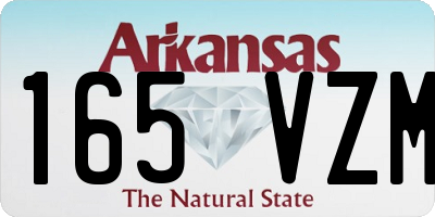 AR license plate 165VZM