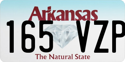 AR license plate 165VZP