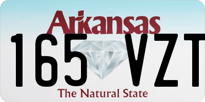 AR license plate 165VZT