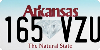 AR license plate 165VZU