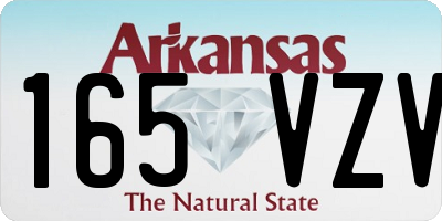 AR license plate 165VZV