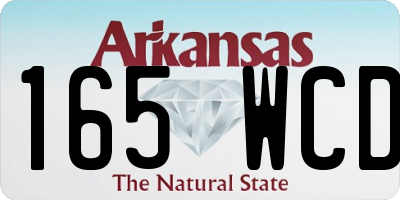 AR license plate 165WCD
