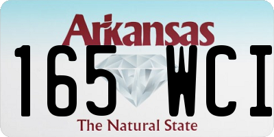 AR license plate 165WCI