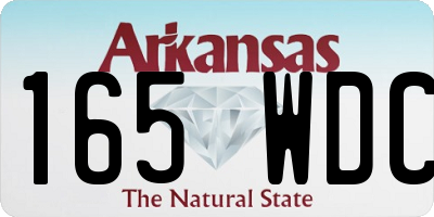 AR license plate 165WDC