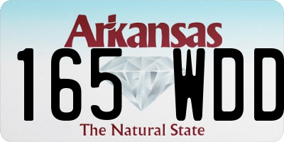 AR license plate 165WDD