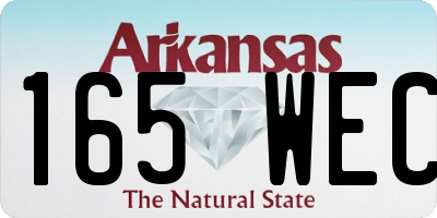 AR license plate 165WEC