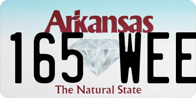 AR license plate 165WEE