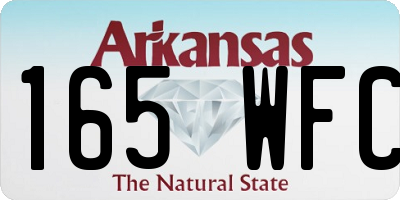 AR license plate 165WFC