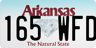 AR license plate 165WFD