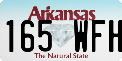 AR license plate 165WFH