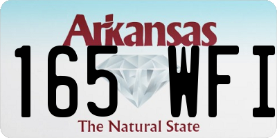 AR license plate 165WFI