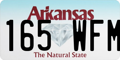 AR license plate 165WFM