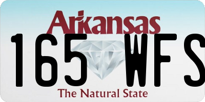 AR license plate 165WFS