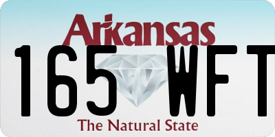 AR license plate 165WFT
