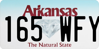 AR license plate 165WFY