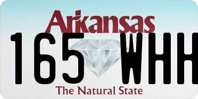 AR license plate 165WHH