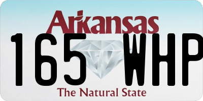 AR license plate 165WHP