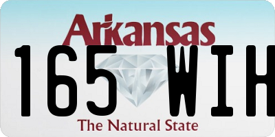 AR license plate 165WIH