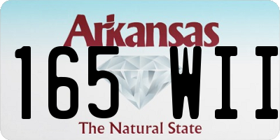 AR license plate 165WII
