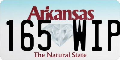 AR license plate 165WIP