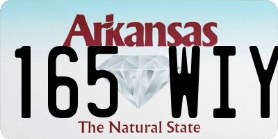 AR license plate 165WIY