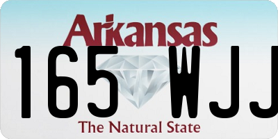 AR license plate 165WJJ