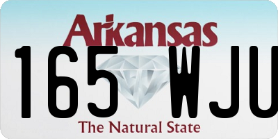 AR license plate 165WJU