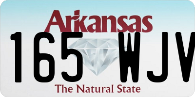 AR license plate 165WJV