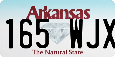 AR license plate 165WJX