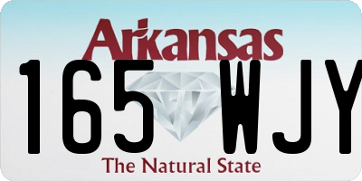 AR license plate 165WJY