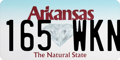 AR license plate 165WKN