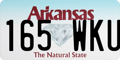 AR license plate 165WKU