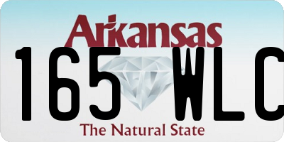AR license plate 165WLC